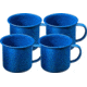 Alpine Mountain Gear Enamelware Mug Set - 4 Person, AMG12ENM-4MUG