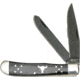 American Buffalo Knife Abkt Cattlemans Cutlery Black Angus Trapper 2-blade Folder