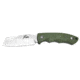 American Buffalo Knife ABKT Roper Razor 3in, Fixed Blade, Green, G10 Handle W/sheath, RP023G