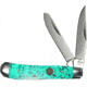 American Buffalo Knife Abkt Roper Series Stone Peanut Peanut 2-blade Sea Foam