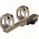 American Defense Manufacturing Dual Ring Scope Mount w/ a 3in Offset, Single QD Lever, 40mm Rings, Flat Dark Earth, AD-SCOUT-X 40 STD FDE-TL
