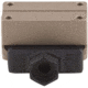 American Defense Manufacturing One Piece Mount Co-Witness for the Trijicon MRO w/ 1/2in Titanium GI Bolt, Flat Dark Earth, Small, AD-MRO-10-FDE-TGIB