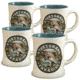 American Expedition Diner Mugs, Set of 4, Rainbow Trout 4012082