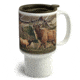 American Expedition Stoneware Travel Mug, Elk Collage 4006270