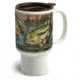 American Expedition Stoneware Travel Mug, Bass Collage 4006274