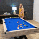 American Legend 84in Kirkwood Billiard Table, Woodgrain, AL3005W