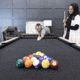American Legend 90in Kirkwood Billiard Table, Woodgrain, AL3010W