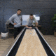 American Legend 9ft Brookdale Light Up Shuffleboard w/ Bowling, Woodgrain, AL5002W