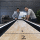 American Legend 9ft Brookdale Light Up Shuffleboard w/ Bowling, Woodgrain, AL5002W