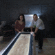 American Legend 9ft Brookdale Light Up Shuffleboard w/ Bowling, Woodgrain, AL5002W