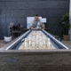 American Legend 9ft Kirkwood Light Up Shuffleboard w/ Bowling, Woodgrain, AL5001W