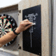 American Legend Barnwood Dartboard Cabinet, Wood grain, AL6000W