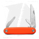 American Service Knife The Alchesay Multi-Tool Folding Knife, 2.90in, CPM S45VN, Polymer, Orange Handle, Orange, 3.70 inch, BHQ-202197
