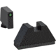 AmeriGlo 3XL Tall Green Tritium Black Outline .365in front, FlatBlack .451in Rear, Fits all Glock Except 42 &amp; 43, 3XL, up to 0.341in DH, GL-811