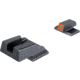 AmeriGlo Protector Tritium Square-Notch Pistol Night Sight Set, Smith &amp; Wesson Bodyguard 2.0, Orange Front Sight Outline, Black, SWBG-436