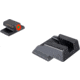 AmeriGlo Protector Tritium Square-Notch Pistol Night Sight Set, Smith &amp; Wesson Bodyguard 2.0, Orange Front Sight Outline, Black, SWBG-436