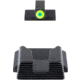 AmeriGlo Protector Tritium Square-Notch Pistol Night Sight Set, Smith &amp; Wesson Bodyguard 2.0, LumiGreen Front Sight Outline, Black, SWBG-705