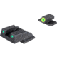 AmeriGlo Trooper Tritium Square-Notch Pistol Night Sight Set, Smith &amp; Wesson Bodyguard 2.0, Orange Front Sight Outline, Black Outline Rear Sight, Black, SWBG-822
