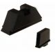 AmeriGlo Black front and rear set All Fits Glock models. Tall set