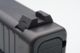 Ameriglo Black Rear Sight Flat Notch Classic .256 Height .150 Width For Glock 42/43 GL-430BR