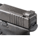 AmeriGlo Black Serrated Rear Sight Fits Glock 17,19,22,23,24,26,27,33,34,35,37,38,39 plain Black Rear .256in. Height .180in. U-notch GL-405PRA