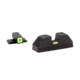 Ameriglo Cap Sight for Bersa BP9,40,380,Green Tritium Lime Green Lumi Square Outline Front,Yellow Lumi Line Non Tritium Rear BS-614