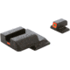 AmeriGlo CAP Sight Set for SmithWesson M&amp;P Shield w/Front Green Tritium Orange Square Outline/ Rear Orange Line Non Trit, SW-620
