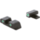 AmeriGlo Classic 3 Dot Tritium Night Sight Set for Springfield Hellcat w/Front Green Tritium/ Rear Green Tritium, White Outlines, SA-113