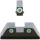 AmeriGlo Classic 3 Dot Tritium Night Sight Set for Walther PDP w/Front Green Tritium White Outline/ Rear Green Tritium Black Outline, WA-119
