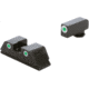AmeriGlo Classic 3 Dot Tritium Night Sight Set for Walther PDP w/Front Green Tritium White Outline/ Rear Green Tritium Black Outline, WA-119