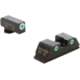 AmeriGlo Classic 3 Dot Tritium Night Sight Set for Walther PDP w/Front Green Tritium White Outline/ Rear Green Tritium Black Outline, WA-119