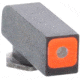 AmeriGlo Glock Pro-Glo Tritium Front Pistol Sights, Front Only-Green Tritium Lamp, Orange Square Outline FRONT .180" H .140" W, GL-212-180-OR-Q