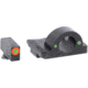 AmeriGlo Ghost Ring Tritium Night Sights, Glock 20,21,29, 30, 31, 32, 36, 40, 41, Front Green, Rear Black w/Orange Outline , GL-225