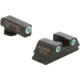 AmeriGlo Classic Tritium Sight Set for Glock, Model 42/43/43X/48, Tritium Green, Black, GL430