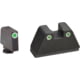 AmeriGlo Glock 2XL Tritium Night Sight Suppressor/Optic Height Set, Green Green Tritium w/ White Outline, Fits all Glock except 42,43, 2XL, GL-330