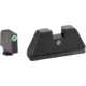 AmeriGlo Glock Tritium Night Sight Suppressor/Optics Height Sight, Green tritium Lamp White outline front, Single green tritium dot rear .315in F .394in R, XL, up to 0.284in DH, GL-191