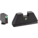 AmeriGlo Glock Tritium Night Sight Suppressor/Optics Height Sight, Green tritium Lamp White outline front, Single green tritium dot rear .315in F .394in R, XL, up to 0.284in DH, GL-191