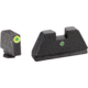 AmeriGlo Glock Tritium Night Sight Suppressor/Optics Height Sight, XL Tall Green tritium Lamp LumiGreen outline front, Single green tritium dot rear .315in F .394in R, XL, up to 0.284in DH, GL-391