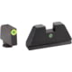 AmeriGlo Glock Tritium Night Sight Suppressor/Optics Height Sight, XL Tall Green tritium Lamp LumiGreen outline front, Single green tritium dot rear .315in F .394in R, XL, up to 0.284in DH, GL-391