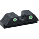 AmeriGlo Glock U Notch Tritium Pistol Sights, Rear Only-Green Tritium Lamp 2-dot White Outlines .248 H .165 U Notch fits MOS slide, GL-634R