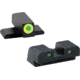 AmeriGlo Green Tritium LumiGreen Outline FRONT, Green Tritium Black Outline REAR , SG-546
