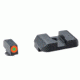 Ameriglo Hackathorn Night Set For Glock 43 Orange Outline Front Black Rear
