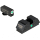 AmeriGlo i-Dot Night Sight Set for Walther PDP w/Green Tritium White Outline Front/ i-Dot Rear, WA-101