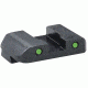 USED Ameriglo Night Sight Set - Pro Operator Style - Green REAR Only, Fits For Glocks 17/19/22 GL-227-OP-R, EDEMO1
