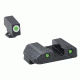 Ameriglo Complete Pro Operator Series Night Sight Sets Green Front Green Rear For Fits Glocks 20 21 29 30 31 32 36 Gl 233 Op