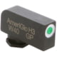 Ameriglo Night Sight, FRONT Only - Green w/ White Outline - For Glocks, .240 Height GL-112-240