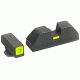 AmeriGlo Painted Rear Sight .287in. Height, Green Lumi line, .155in. notch GL-615G