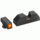 AmeriGlo Painted Rear Sight .287in. Height, Orange line, .155in. notch GL-617OR