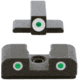 AmeriGlo Pistol Tritium Night Sights, Sig 220,229,245, Green Front, Green Rear, SG-165