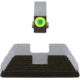 AmeriGlo Protector Sight Set for Walther PDP w/Green Tritium LumiGreen Outline Front/ Black Serrated Rear, WA-533